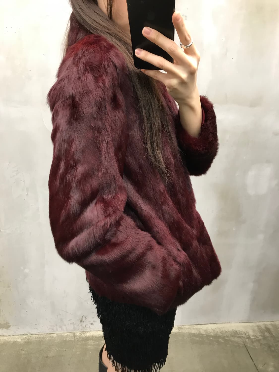 Rabbit fur jacket 상품이미지6