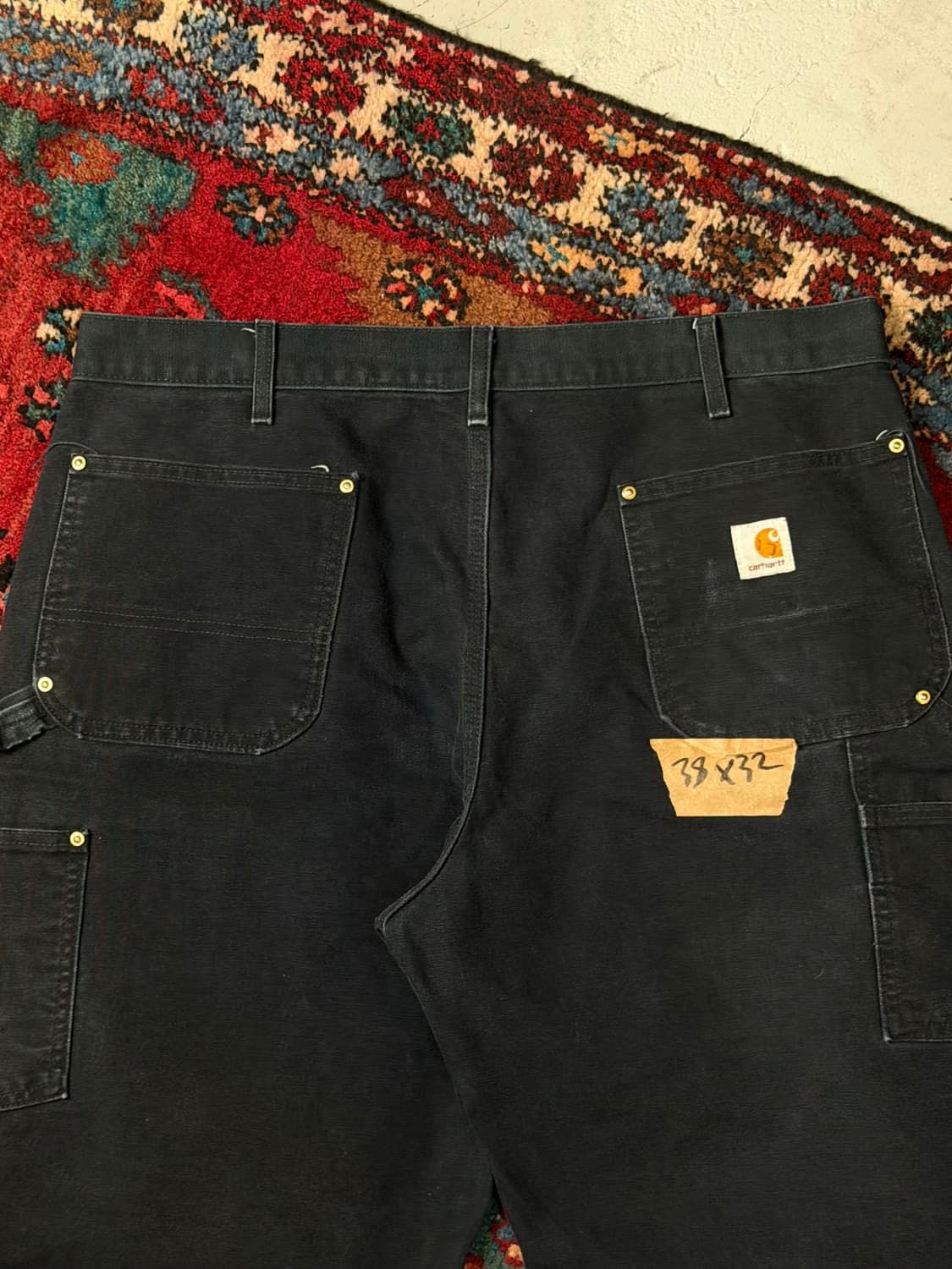 OG USA Made 칼하트 B01 더블니 블랙 칼하트 썩블니 좀비 상품이미지6