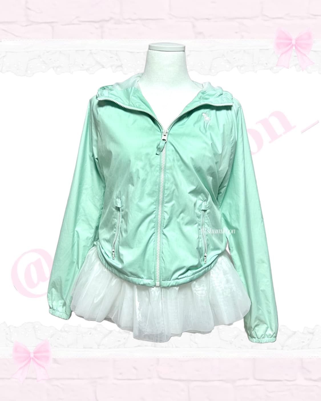 아베크롬비 민트 바람막이 상품이미지1