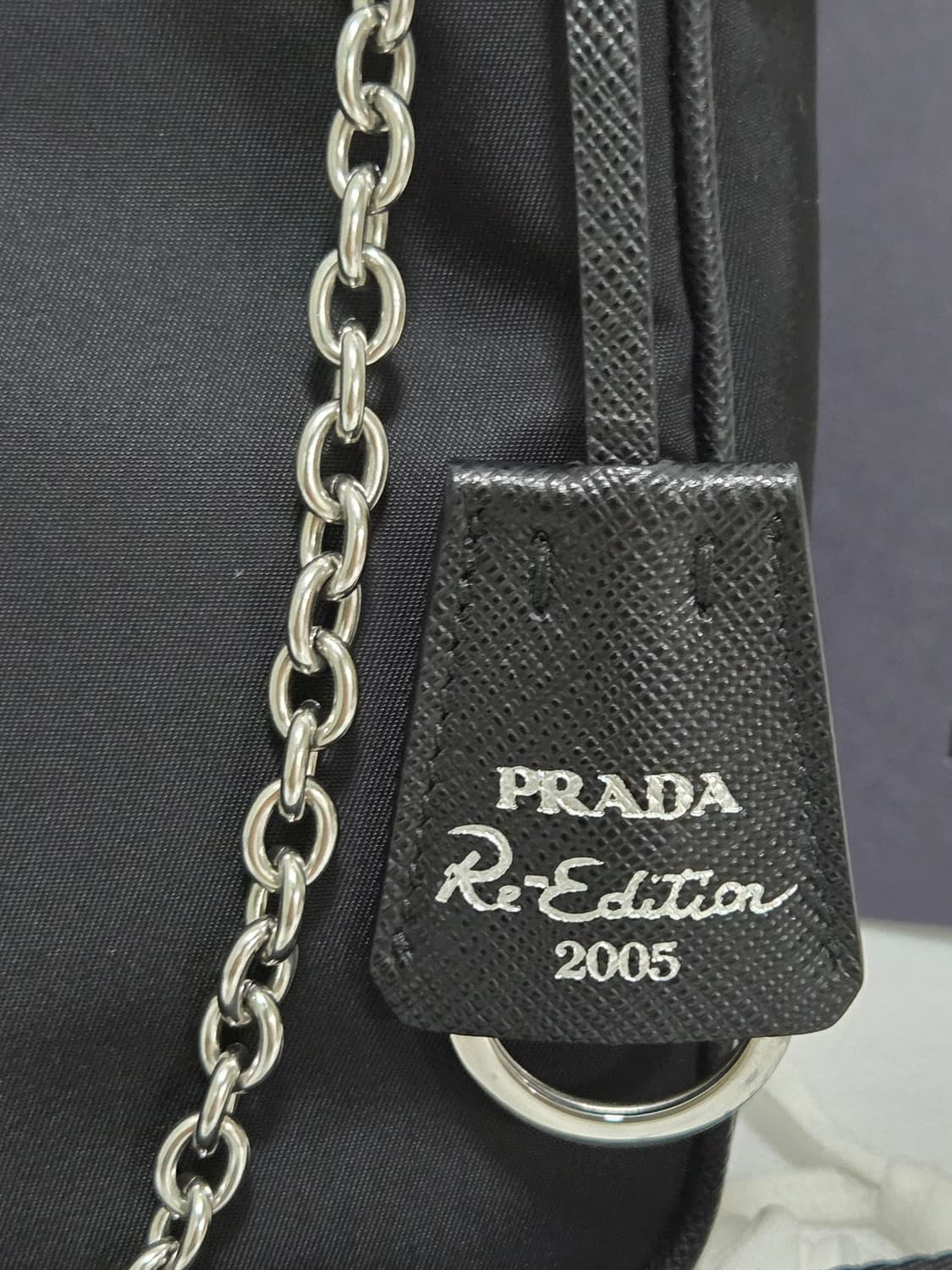 [새상품급] 프라다 리나일론 테수토 은장 체인 호보백  상품이미지6