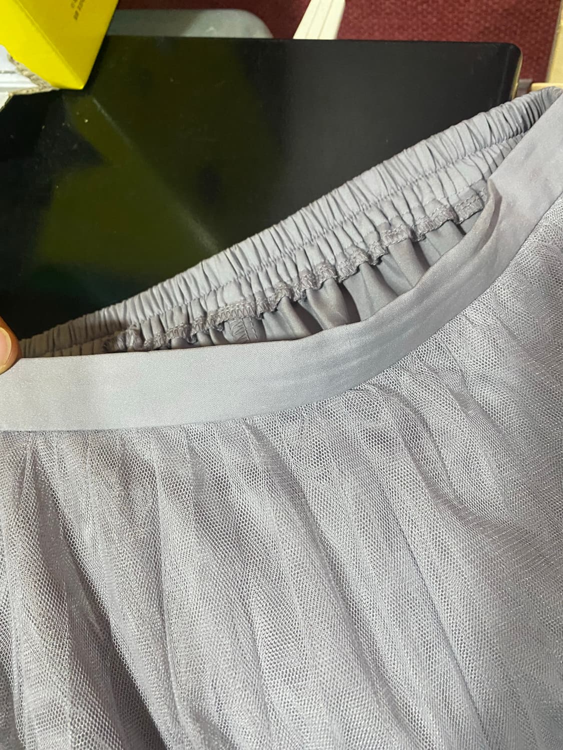 회색 롱 샤 스커트 상품이미지8