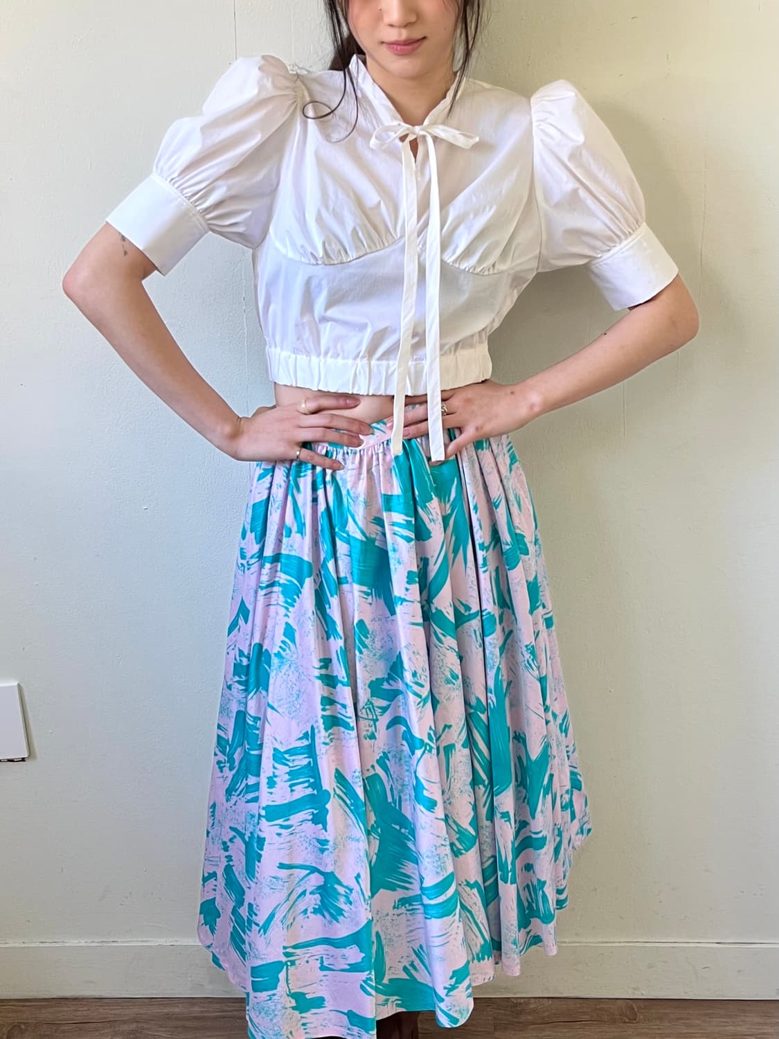 DoUBLESTANDARD 화이트 숏 셔츠 상품이미지7