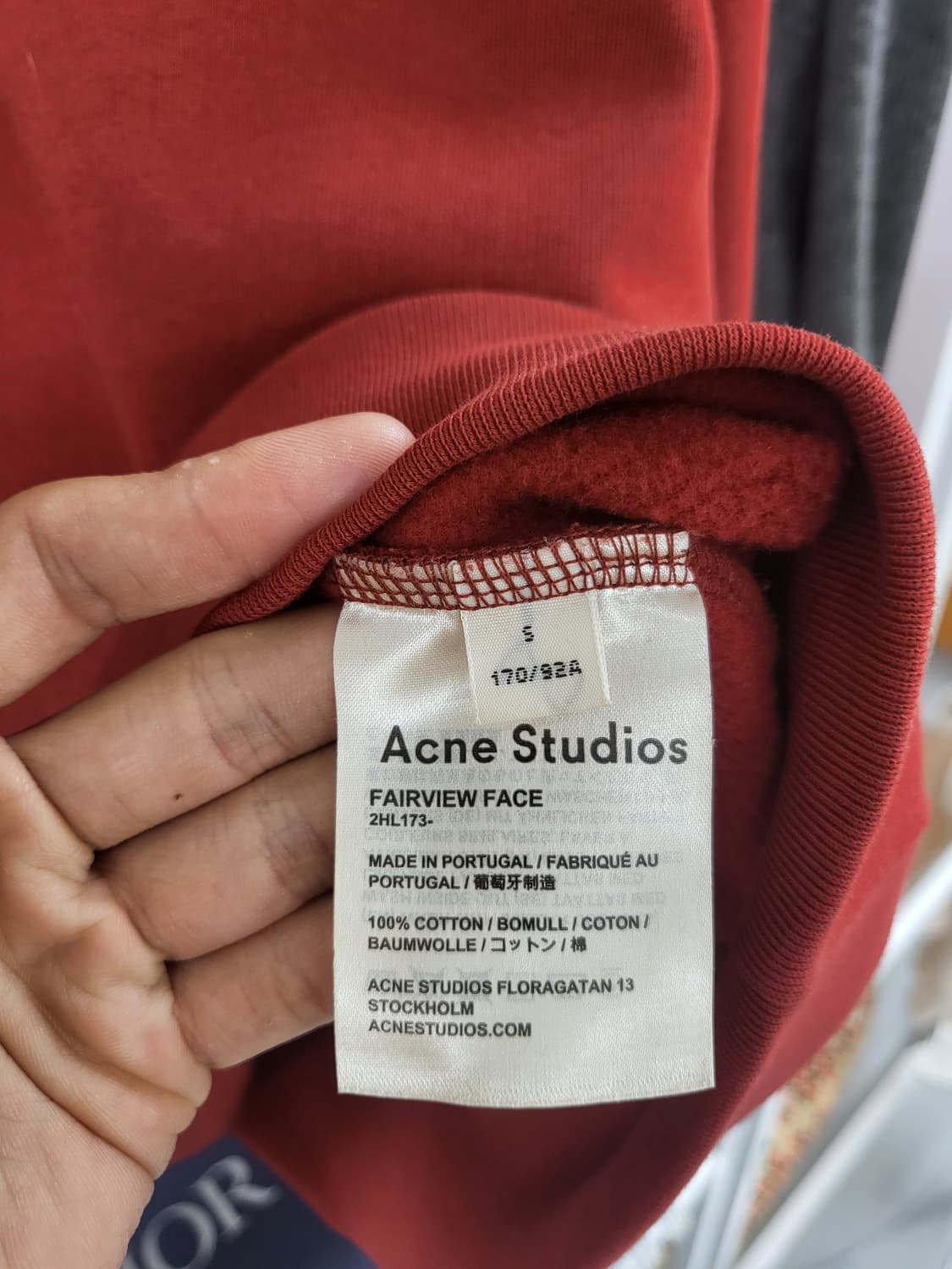 아크네스튜디오 페어뷰 페이스 맨투맨 상품이미지4