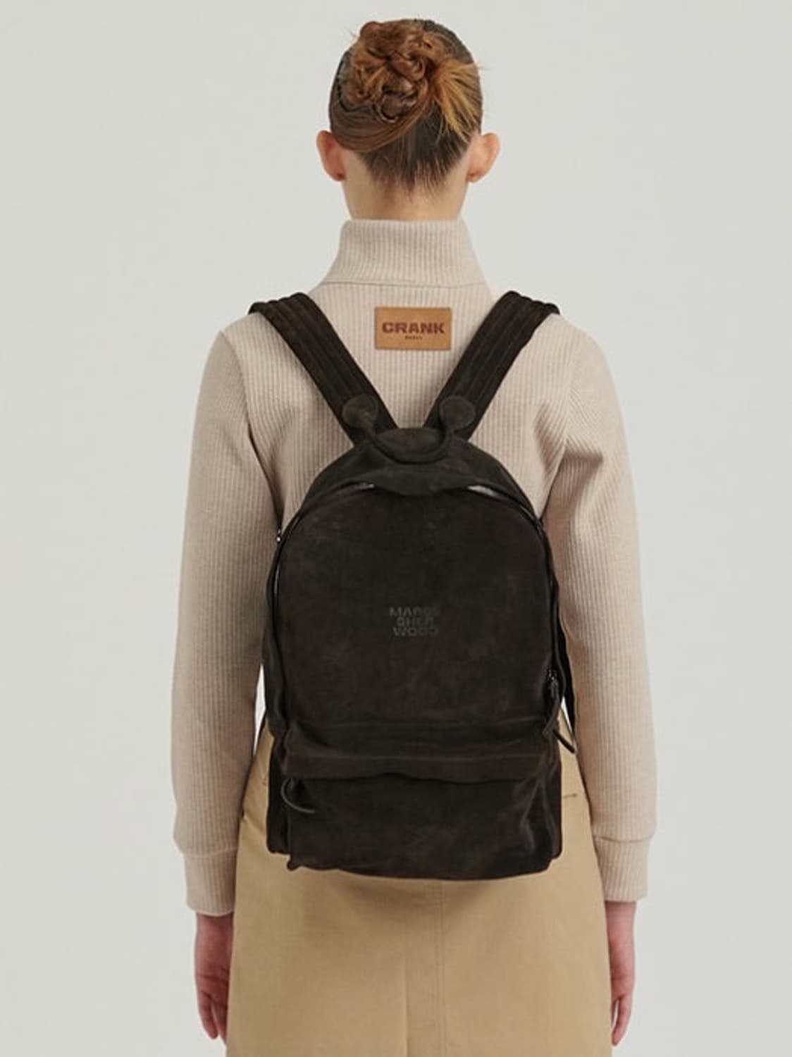 마지셔우드 스웨이드 백팩 브라운 상품이미지4