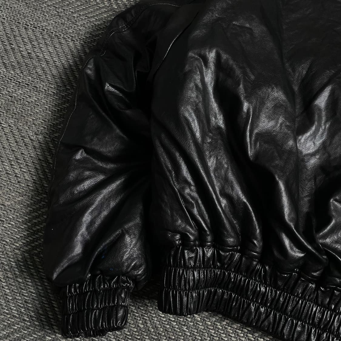 쥬시쥬디 우먼스 리버시블 가죽×플리스 크롭 쉐르파 레더자켓y 4805 상품이미지3