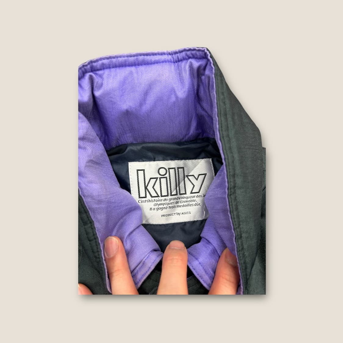L015 킬리 바이 아식스 90s 스키웨어 하이넥 재킷 M-L 상품이미지2