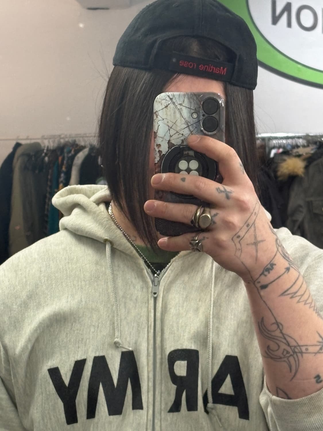 TTF✳️마틴로즈 컷팅 디스 볼캡 상품이미지2