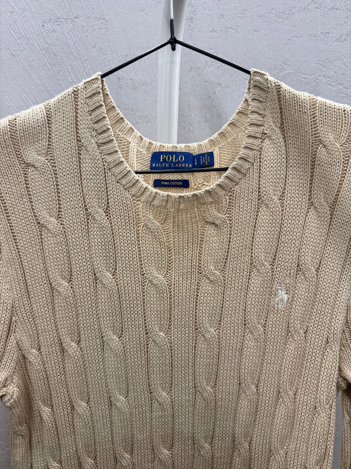 폴로 랄프로렌 케이블 니트 L 상품이미지3