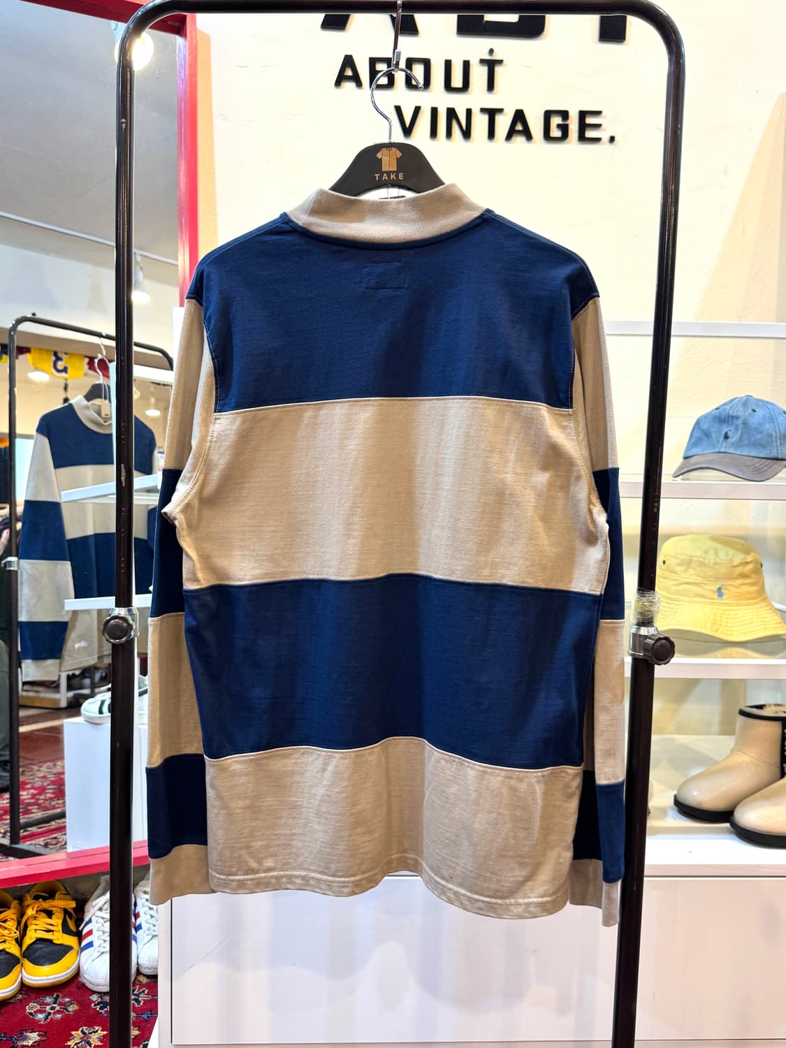 정품 스투시 스트라이프 롱슬리브 M 상품이미지2