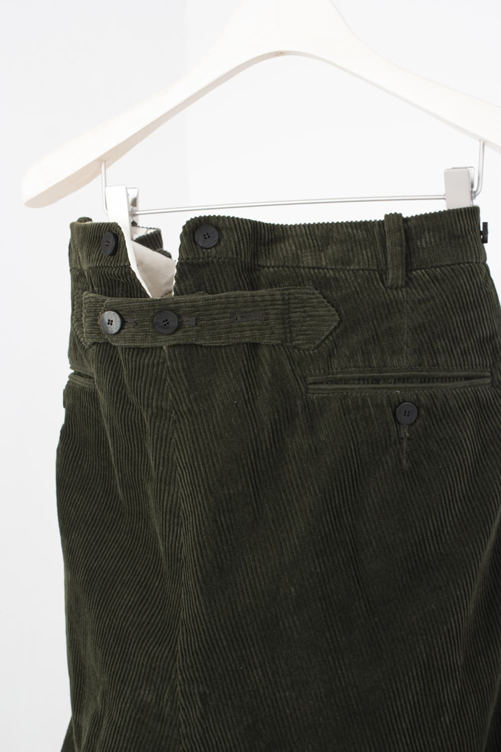 [M] 도큐먼트 코듀로이 50's 밀리터리 트라우저 카키 document 상품이미지4