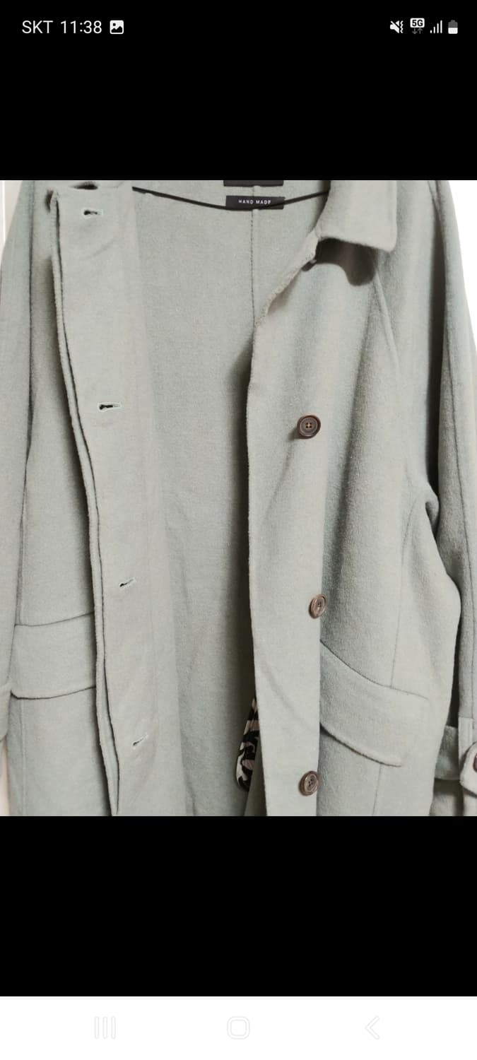 핸드메이드 벨티드 롱코트 프리사이즈 상품이미지8