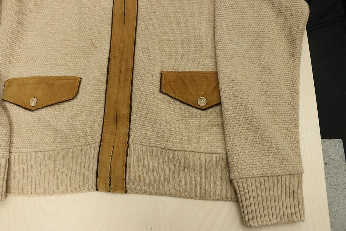 USA 90s 스웨이드 니트 가디건  상품이미지7