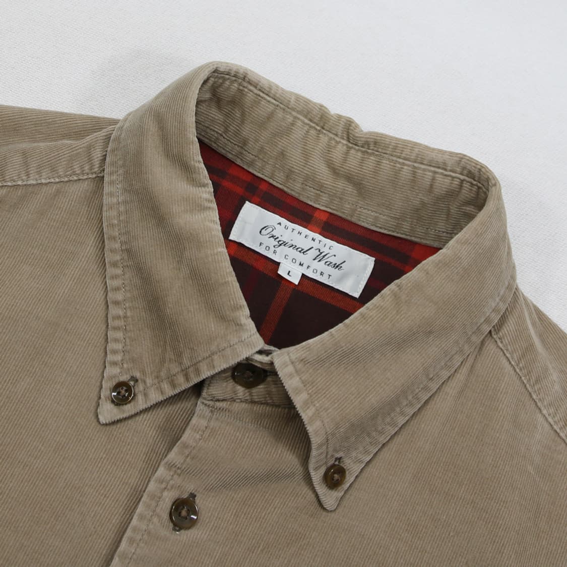 (착용컷) 유니클로 코듀로이 셔츠 (남성용 100) 상품이미지5