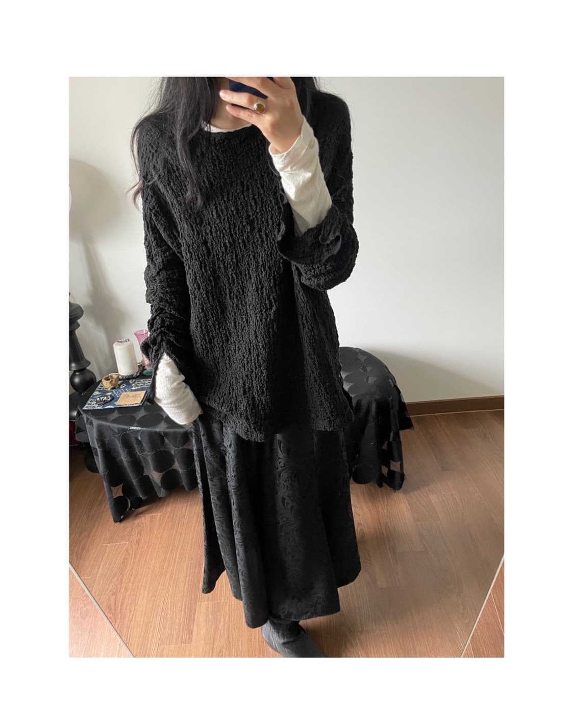 wrinkle top (shirring sleeve) 상품이미지6