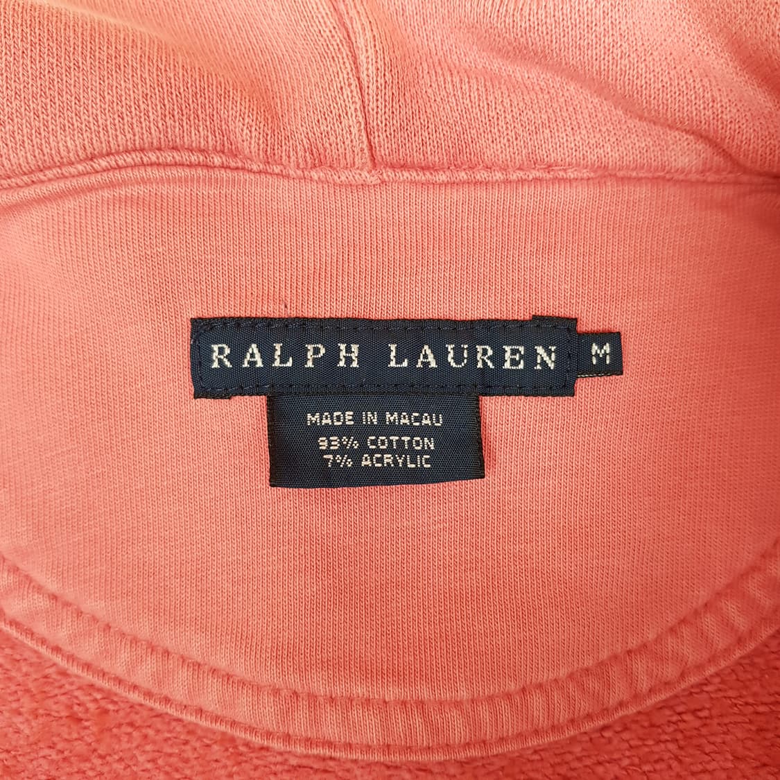 폴로 랄프로렌 코튼 블렌드 집업 후드 M사이즈 상품이미지3