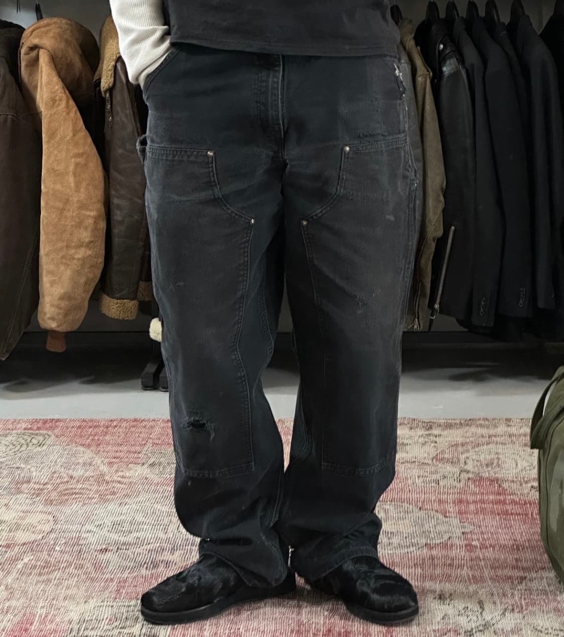 OG 칼하트 B136 더블니 블랙 상품이미지2