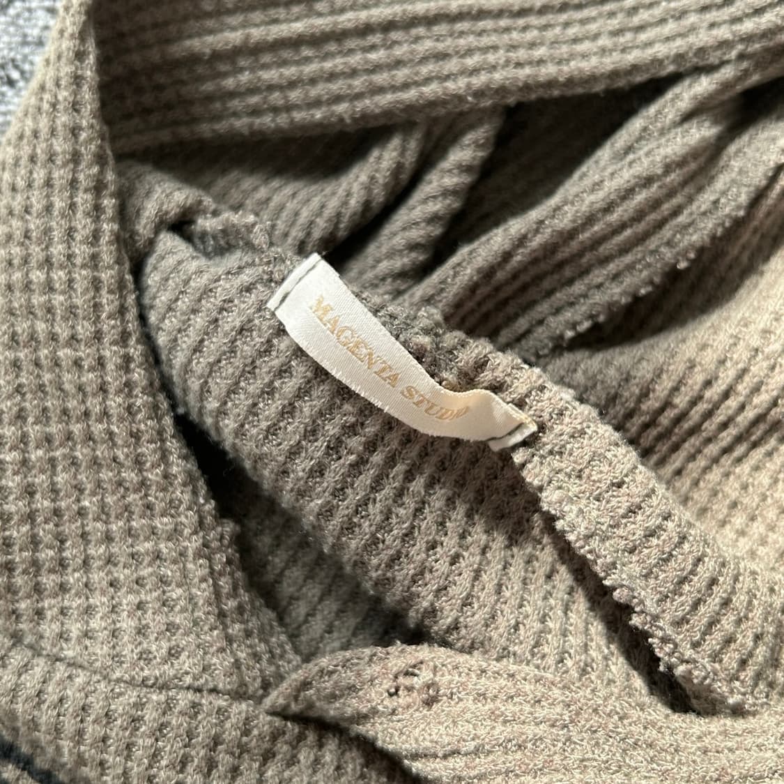 마젠타 스튜디오 카키 골지 후드 슬리브 상품이미지7