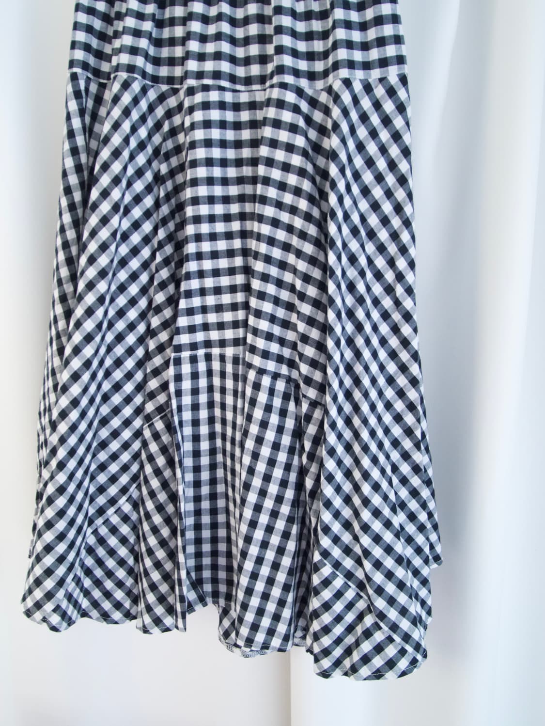 check pattern long skirt 상품이미지4