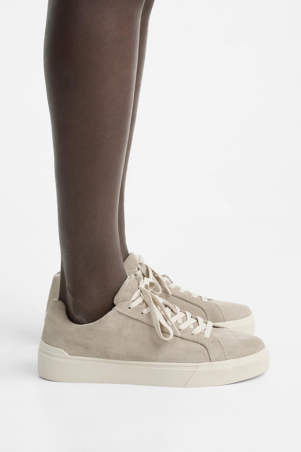 자라 스니커즈 베이지 스웨이드 단화  상품이미지1