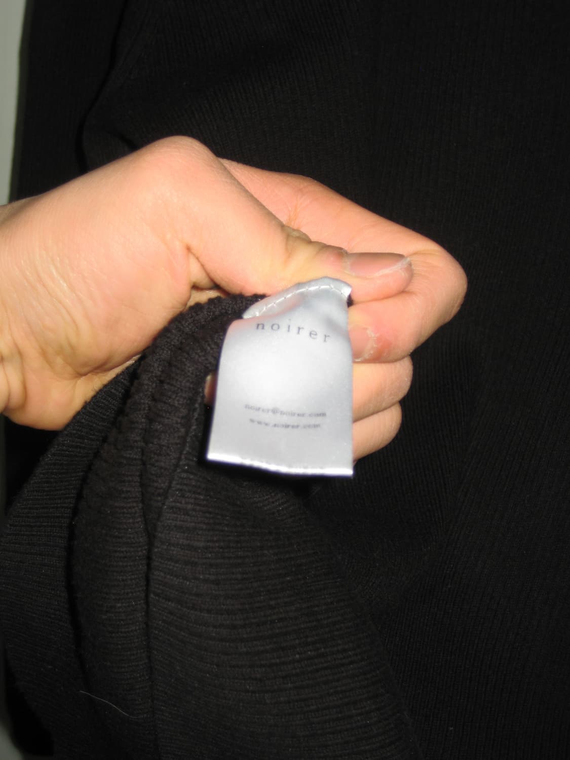 Noirer 니트 핸리넥 노이어 블랙 50사이즈 상품이미지4