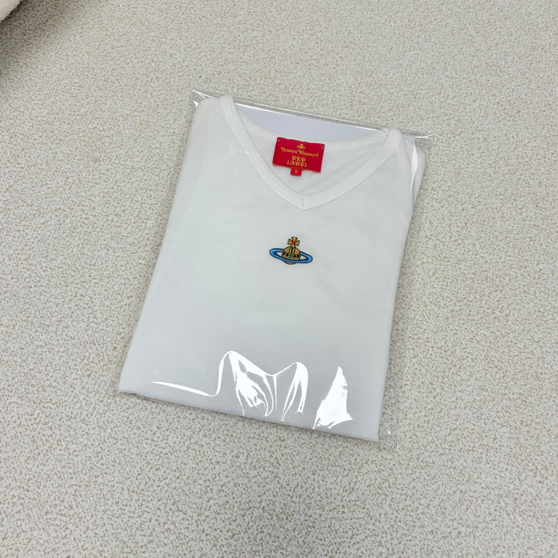 비비안웨스트우드 ORB빅로고 코튼 반팔 티셔츠 화이트 상품이미지6