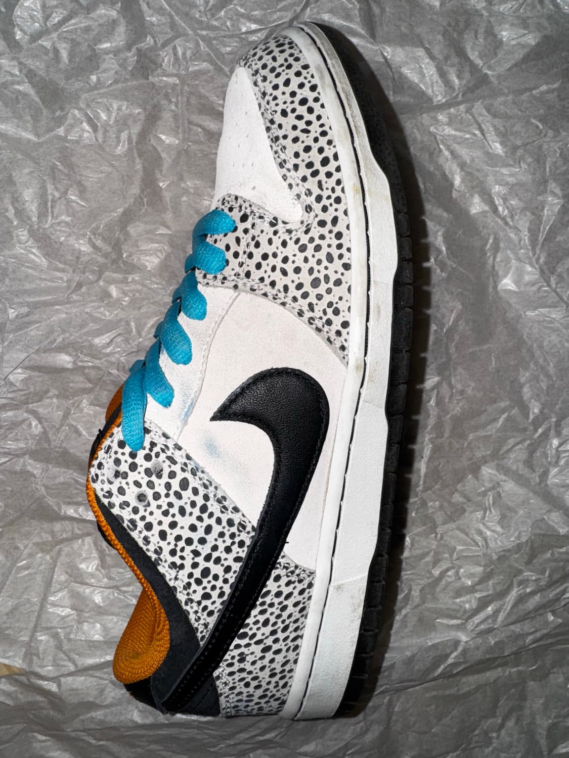 중고 sb 덩크 로우 프로 일렉트릭 팬텀 앤 블랙 270 팝니다. 상품이미지4