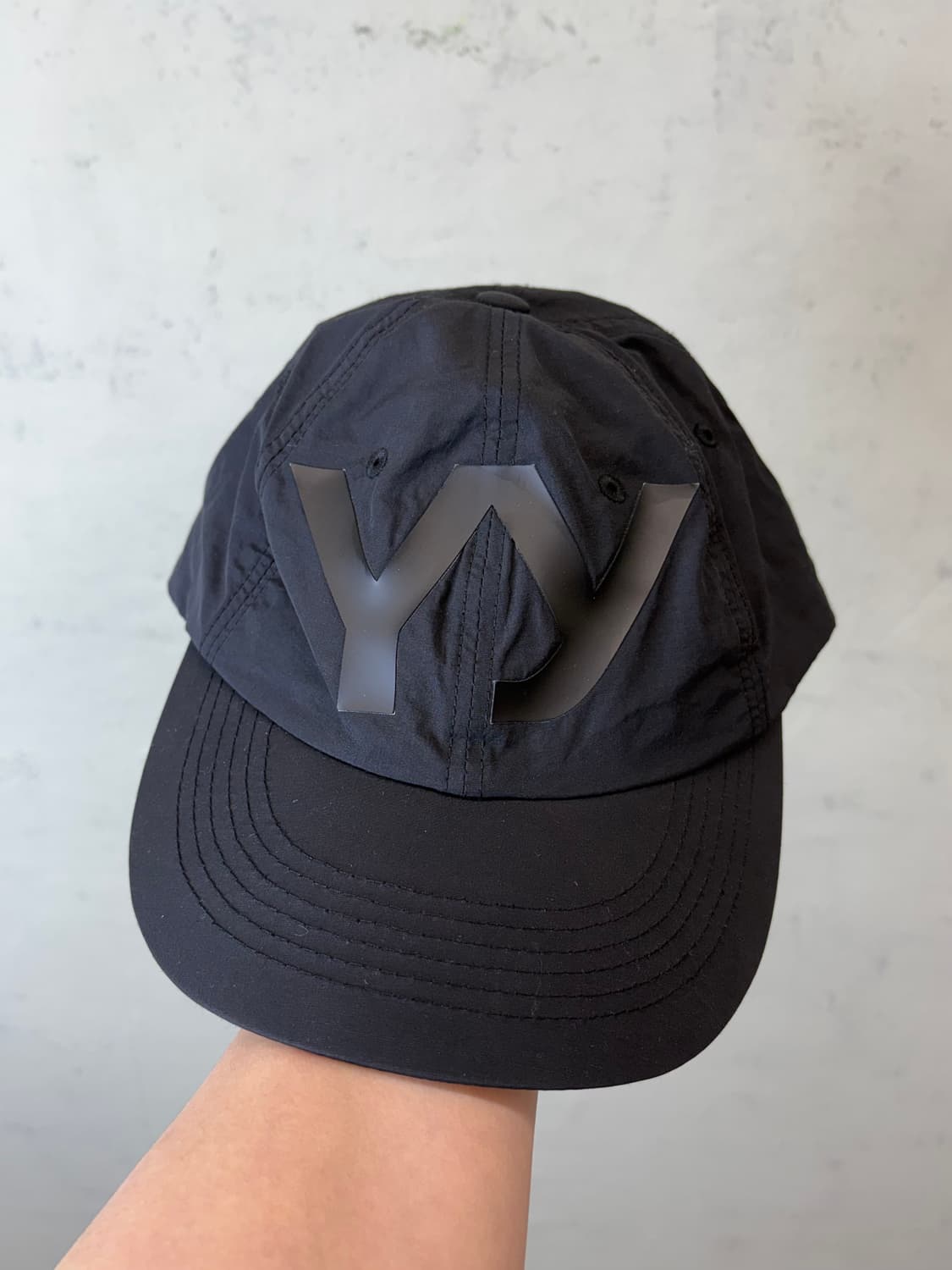Open Yy 오픈와이와이 나일론 로고 볼캡 블랙 상품이미지1