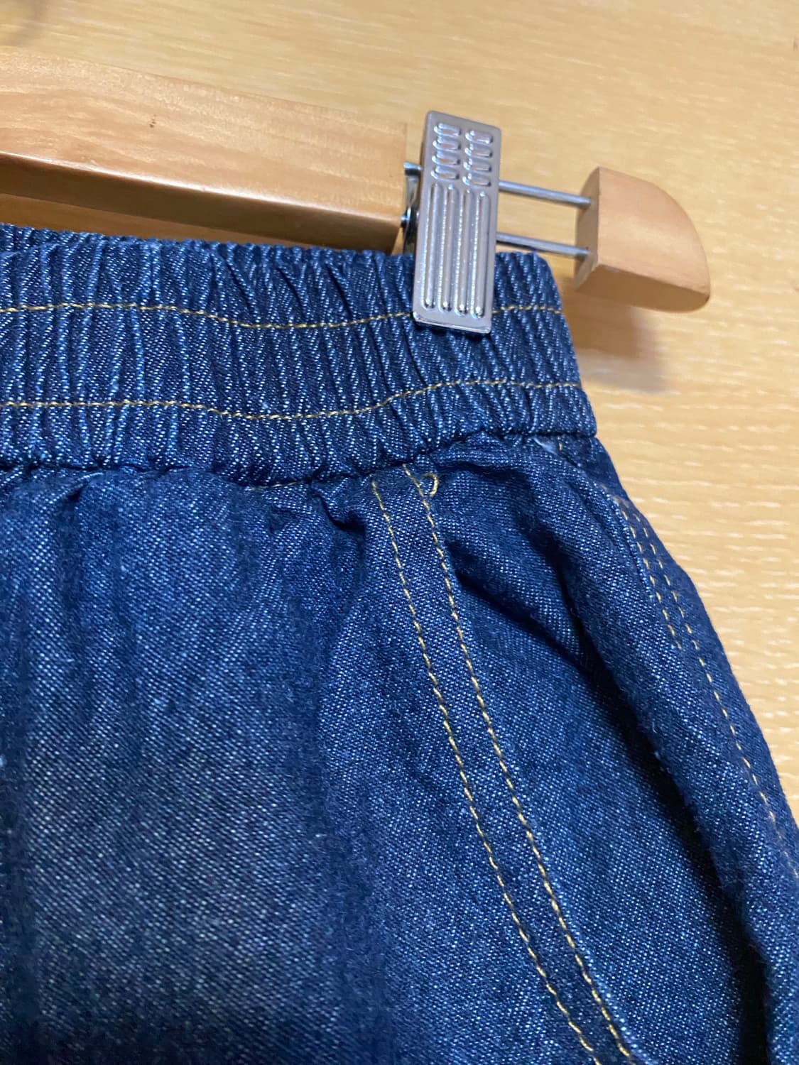 청 데님 숏 밴딩 팬츠 [무배] 상품이미지2