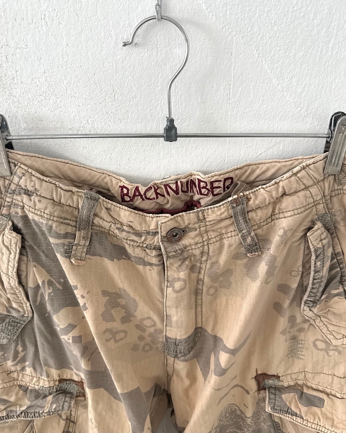 BACK NUMBER Camel Camo Bermuda Pants 상품이미지9