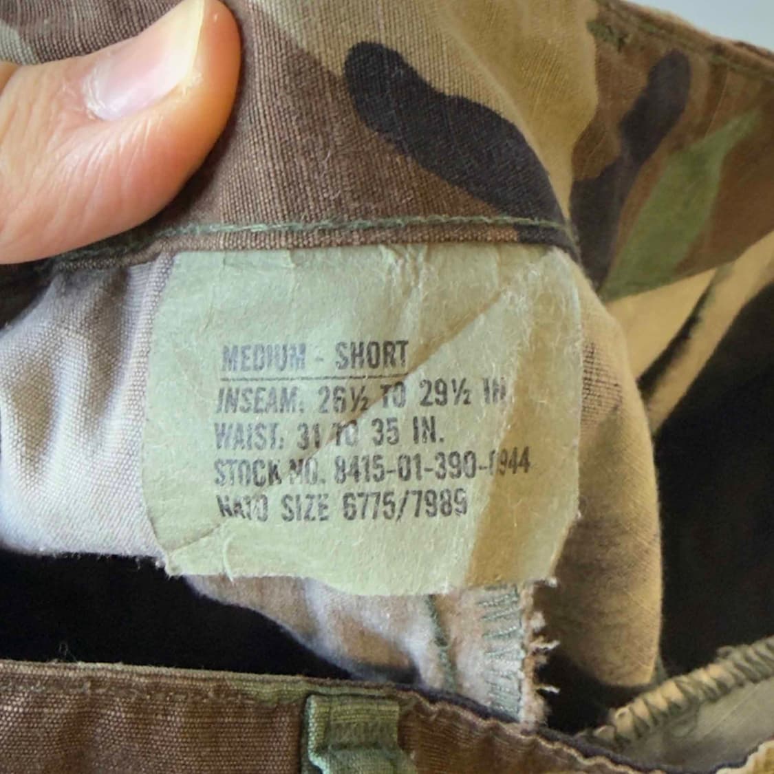 US Army BDU 카모 트라우저 팬츠 상품이미지5