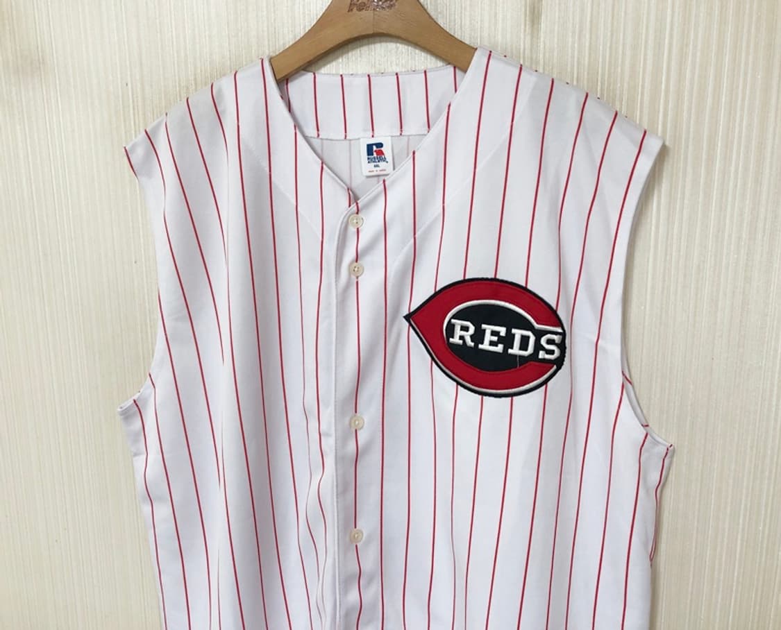 MLB 러셀어슬레틱 신시네티레즈 올드유니폼/홈져지 XXL 상품이미지6