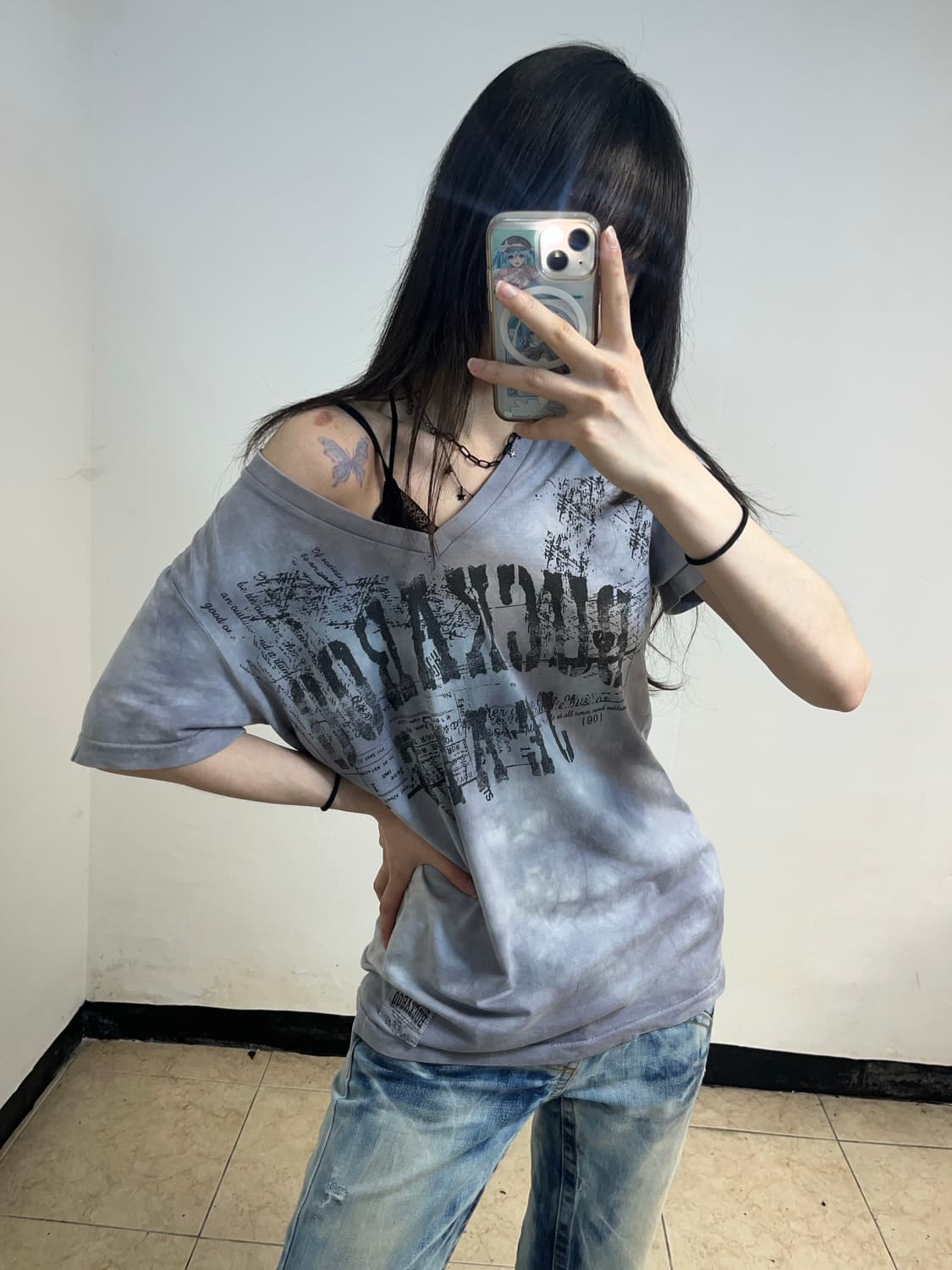 Buckaroo 그런지 레터링 티셔츠 상품이미지3