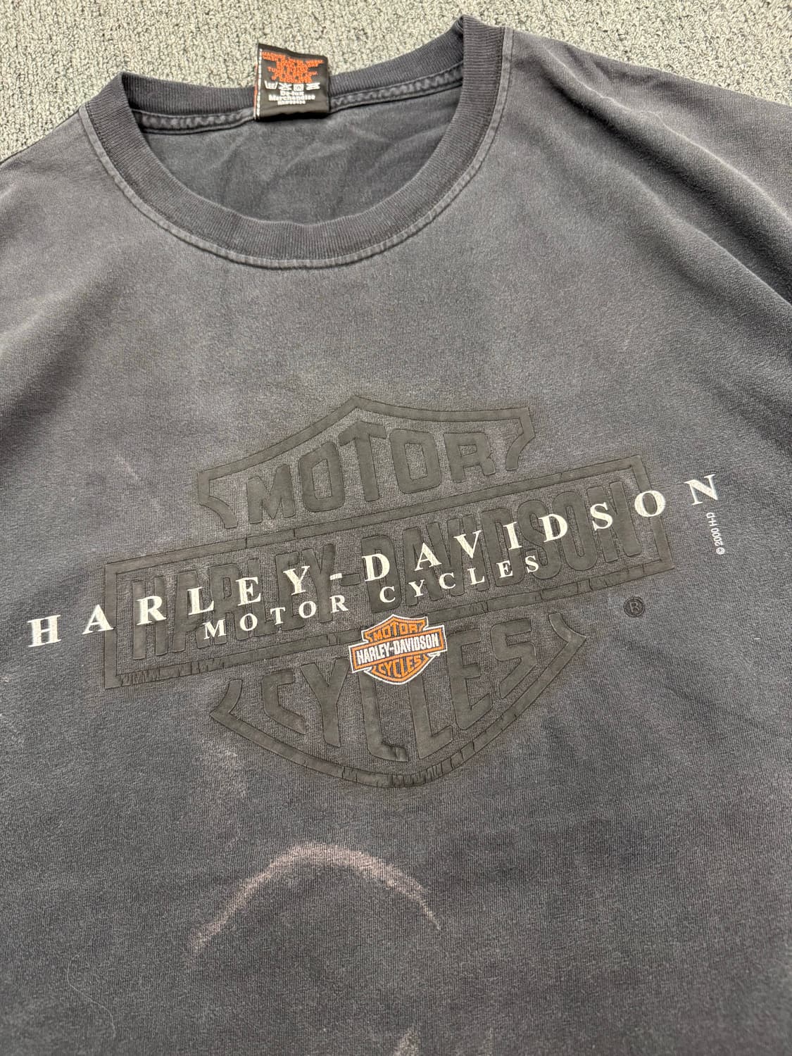 2XL)할리데이비슨 빈티지 프린팅 Las Vegas 반팔 상품이미지3