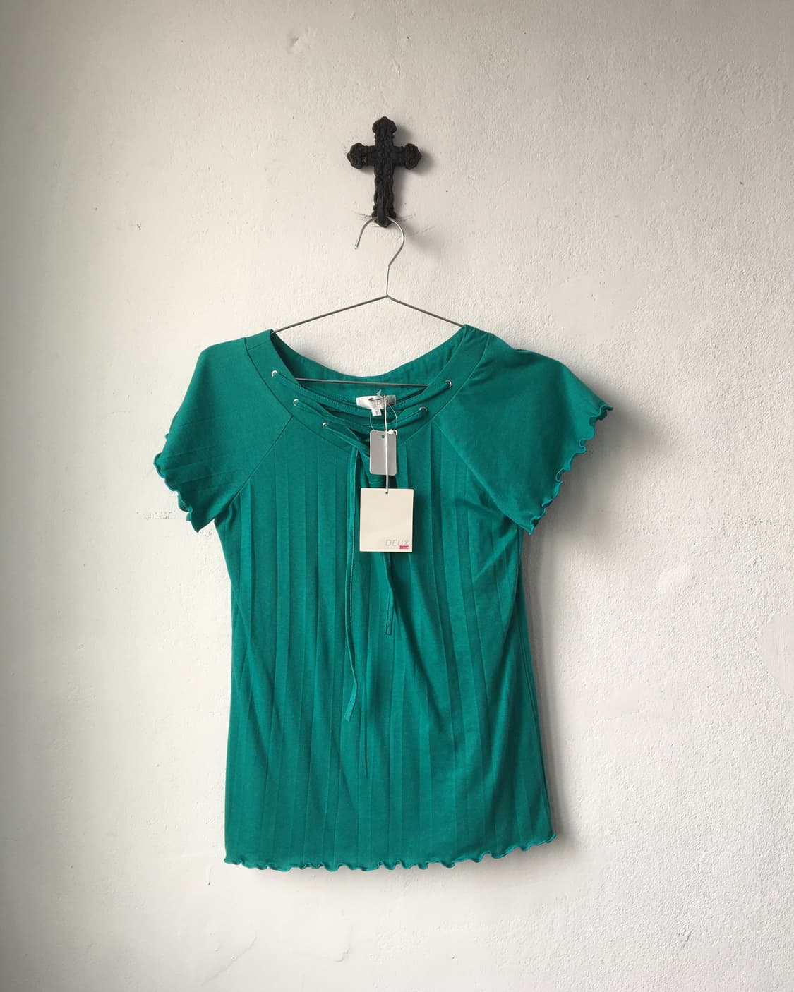 Lace up point t shirt 상품이미지2
