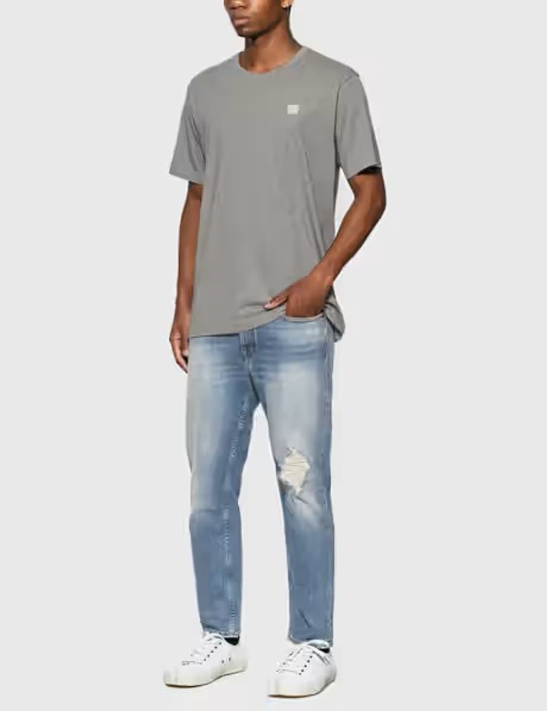 아크네 스튜디오 내쉬 페이스 그레이 반팔티 상품이미지4