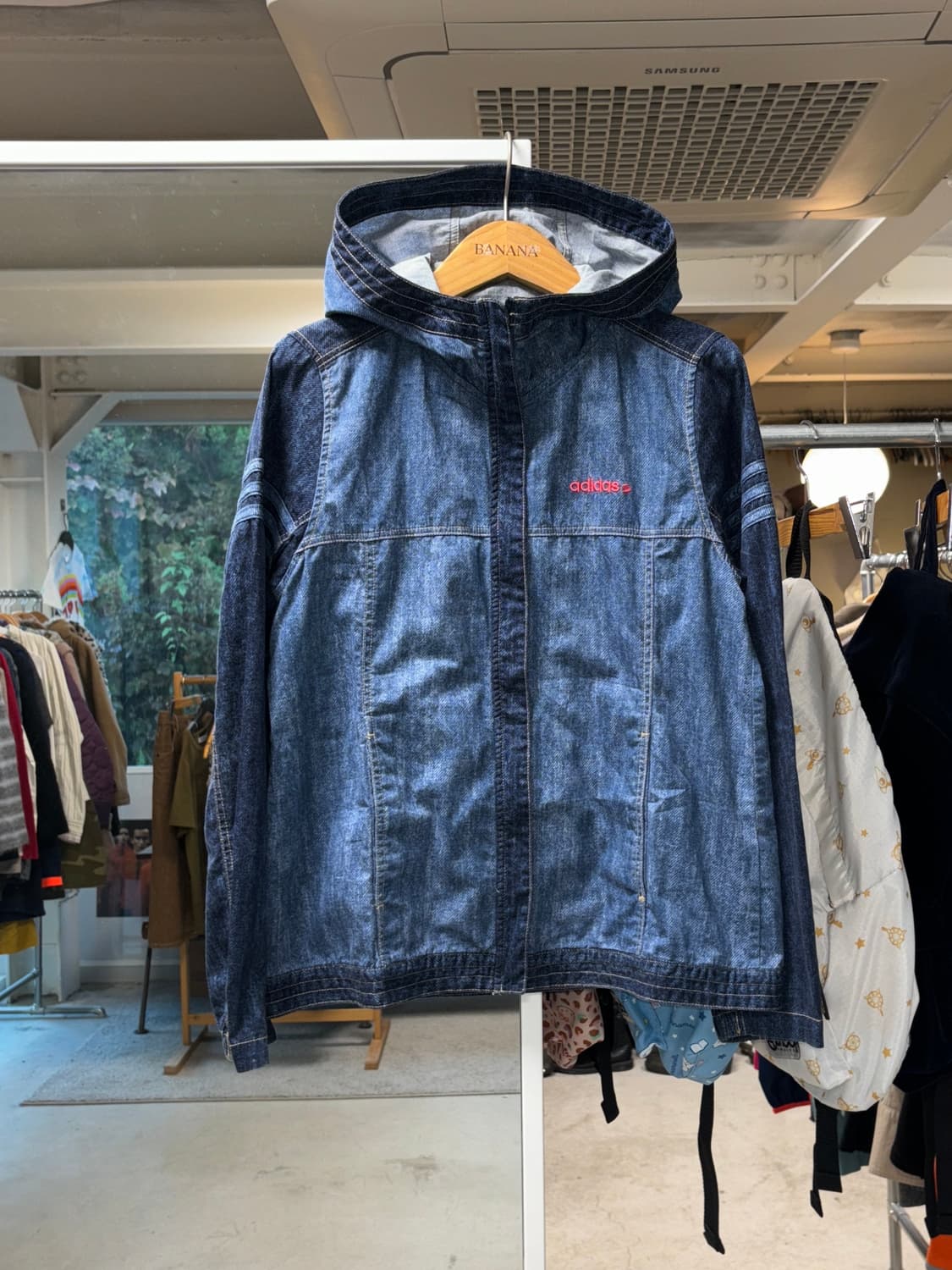 아디다스 네오 데님 프린트 자켓 상품이미지1