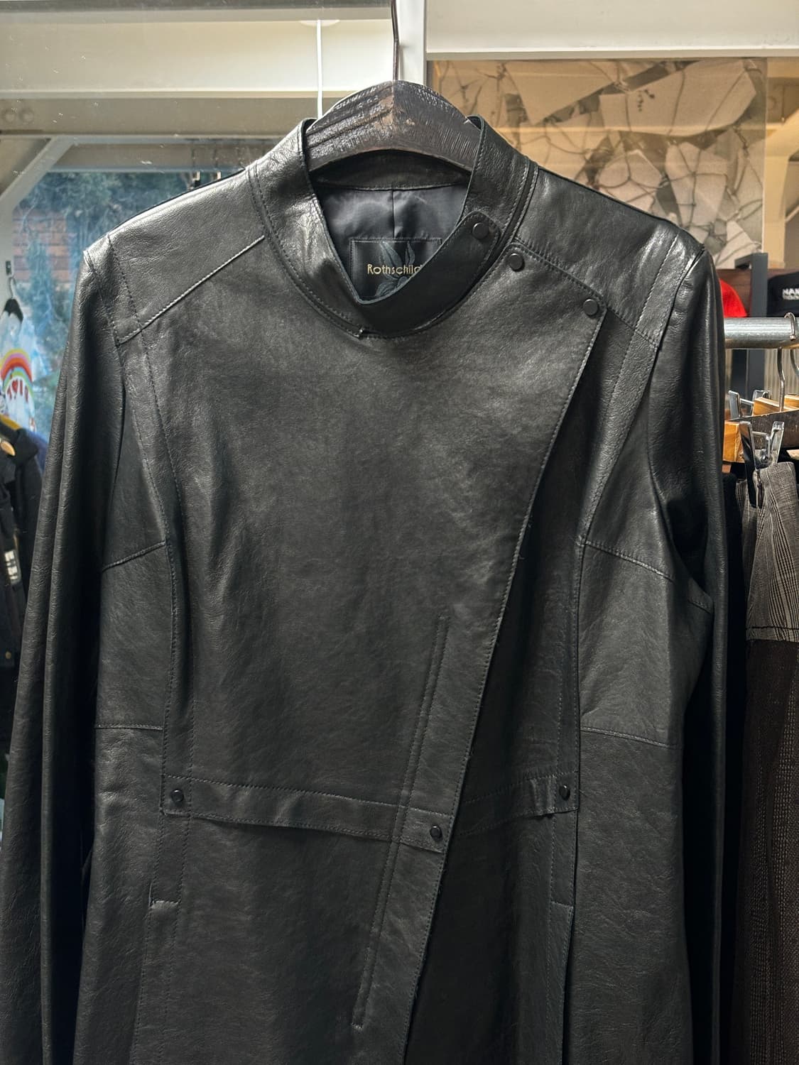 Rothschild 비대칭 쉽스킨 자켓 상품이미지2