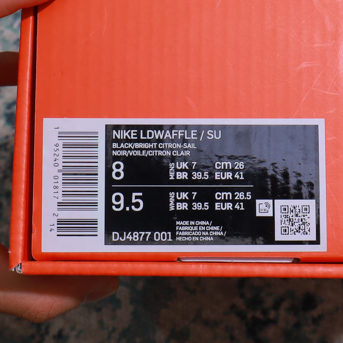 Nike 나이키 사카이 언더커버 LD와플 블랙 앤 브라이트 시트론 265 상품이미지7