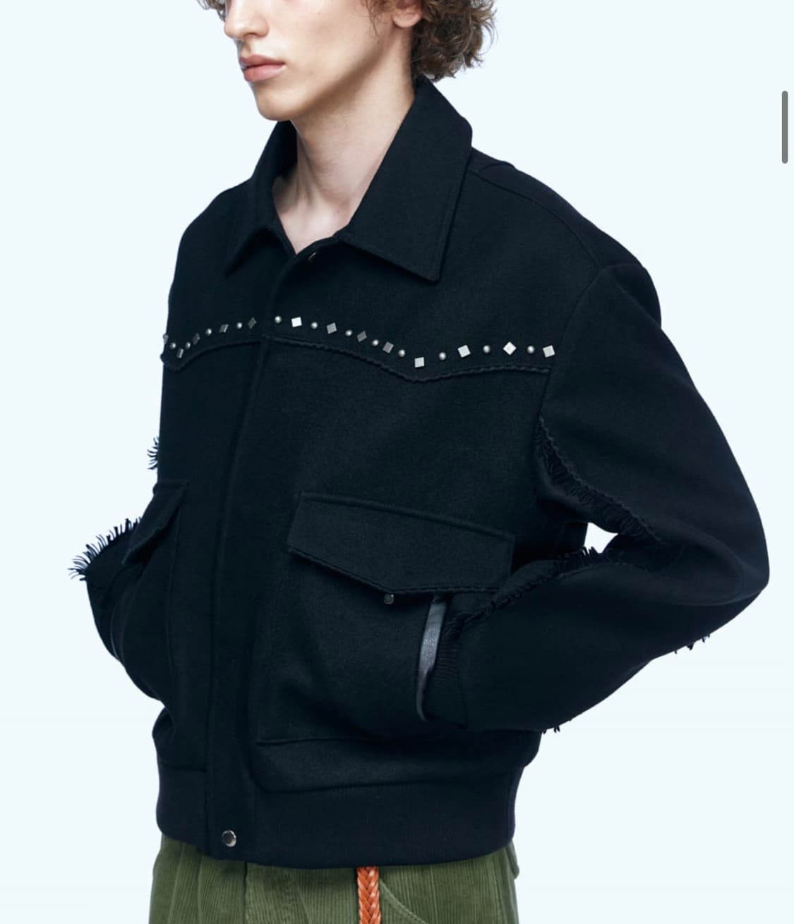 앤더슨벨 울 웨스턴 블루종 자켓 상품이미지1