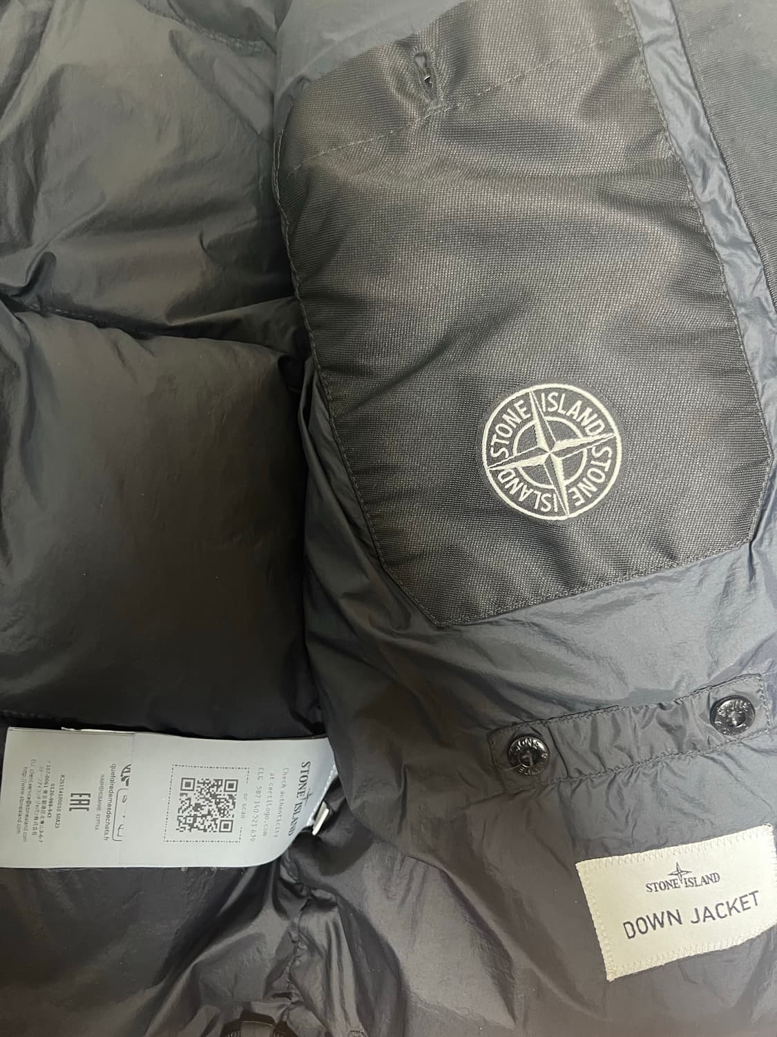 25FW 크링클랩스 패딩 블랙 상품이미지2