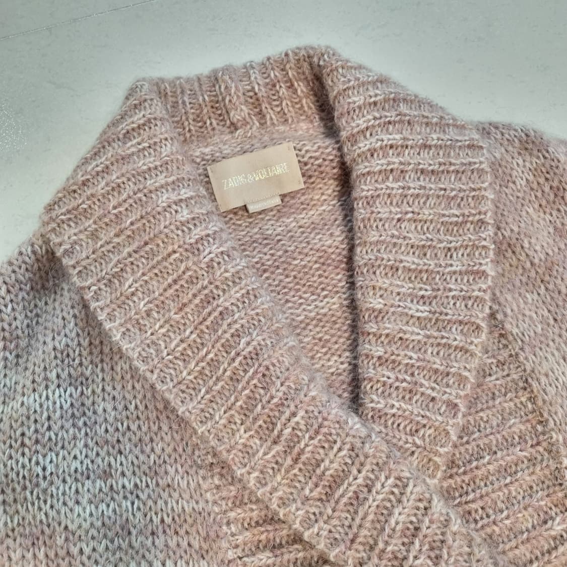 자딕앤볼테르 알파카 핑크 가디건 니트 상품이미지1