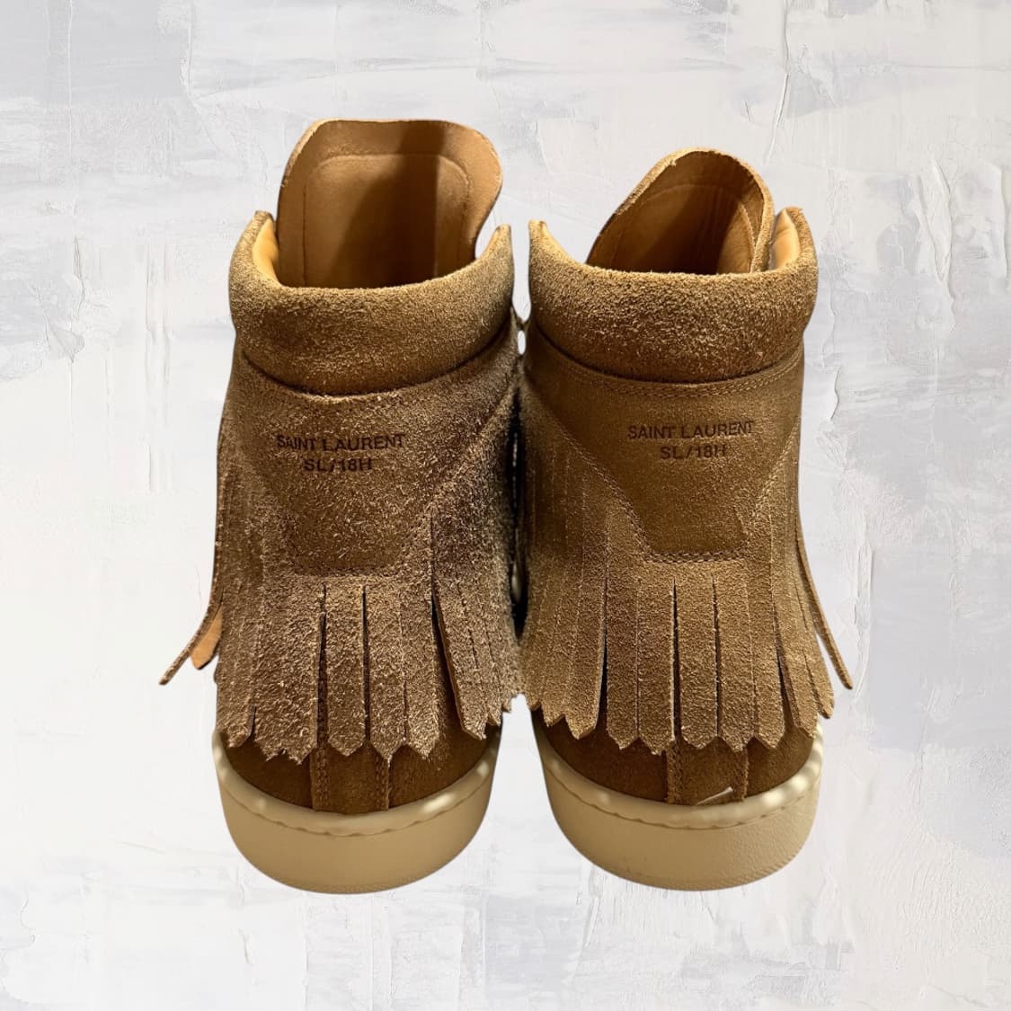 (새상품,44사이즈)생로랑 14FW SL/18H 프린지 하이탑 스니커즈 상품이미지3