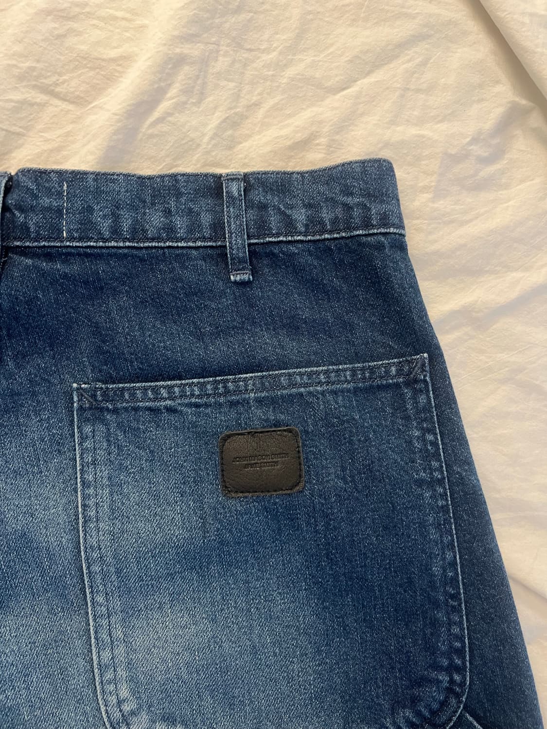 john mason smith 11.5oz 더블니 데님 팬츠 32 상품이미지5