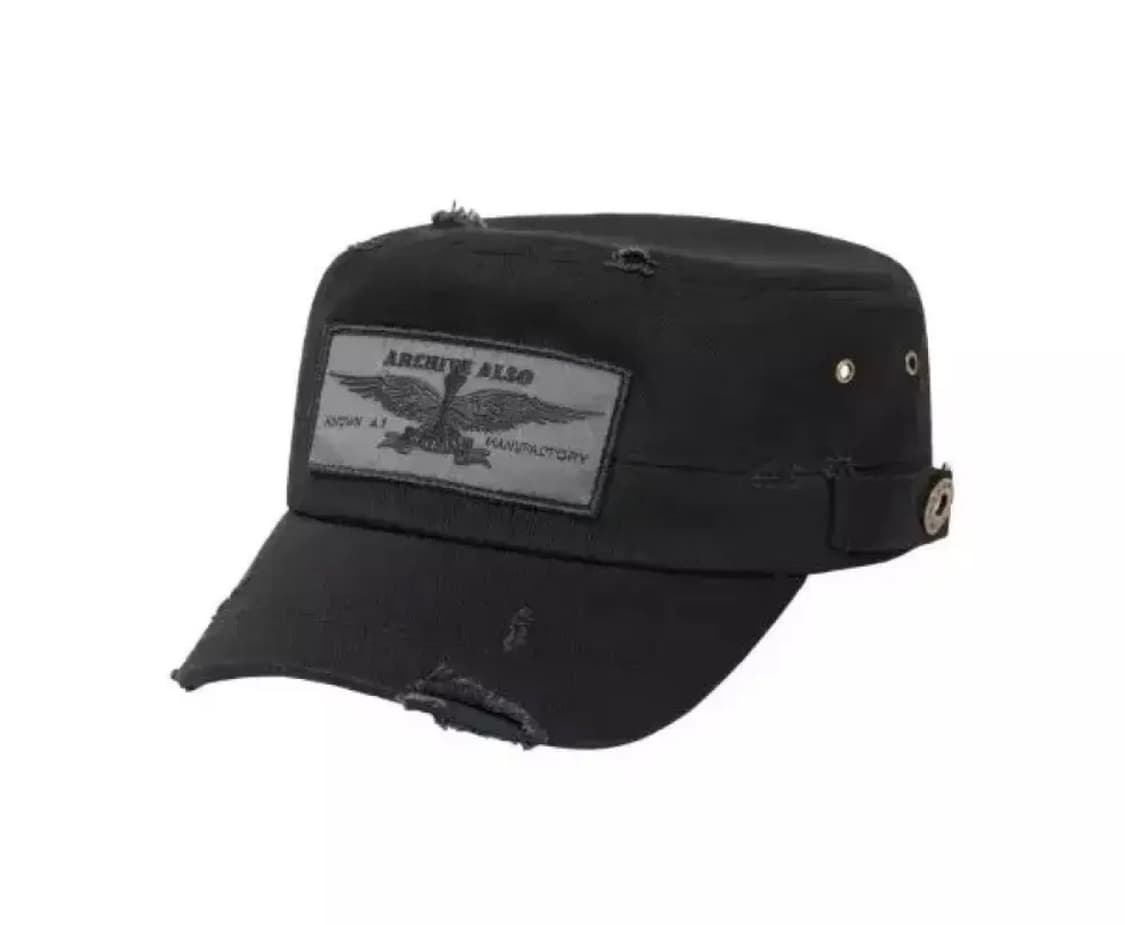 (구합니다) 아캄X다영 밀리터리 캡 블랙 상품이미지1