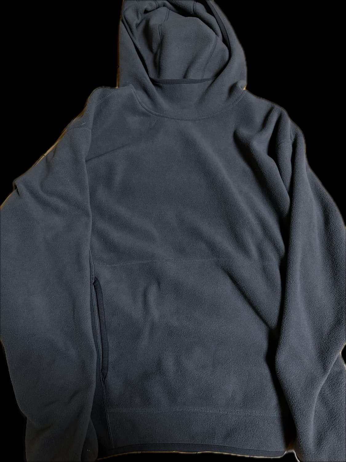 GU 후드 플리스 차콜 상품이미지3