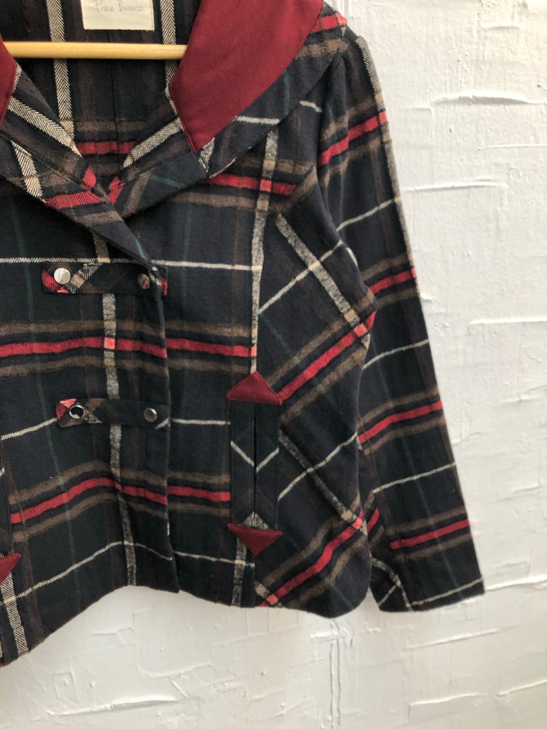 red Check pattern jacket 상품이미지6
