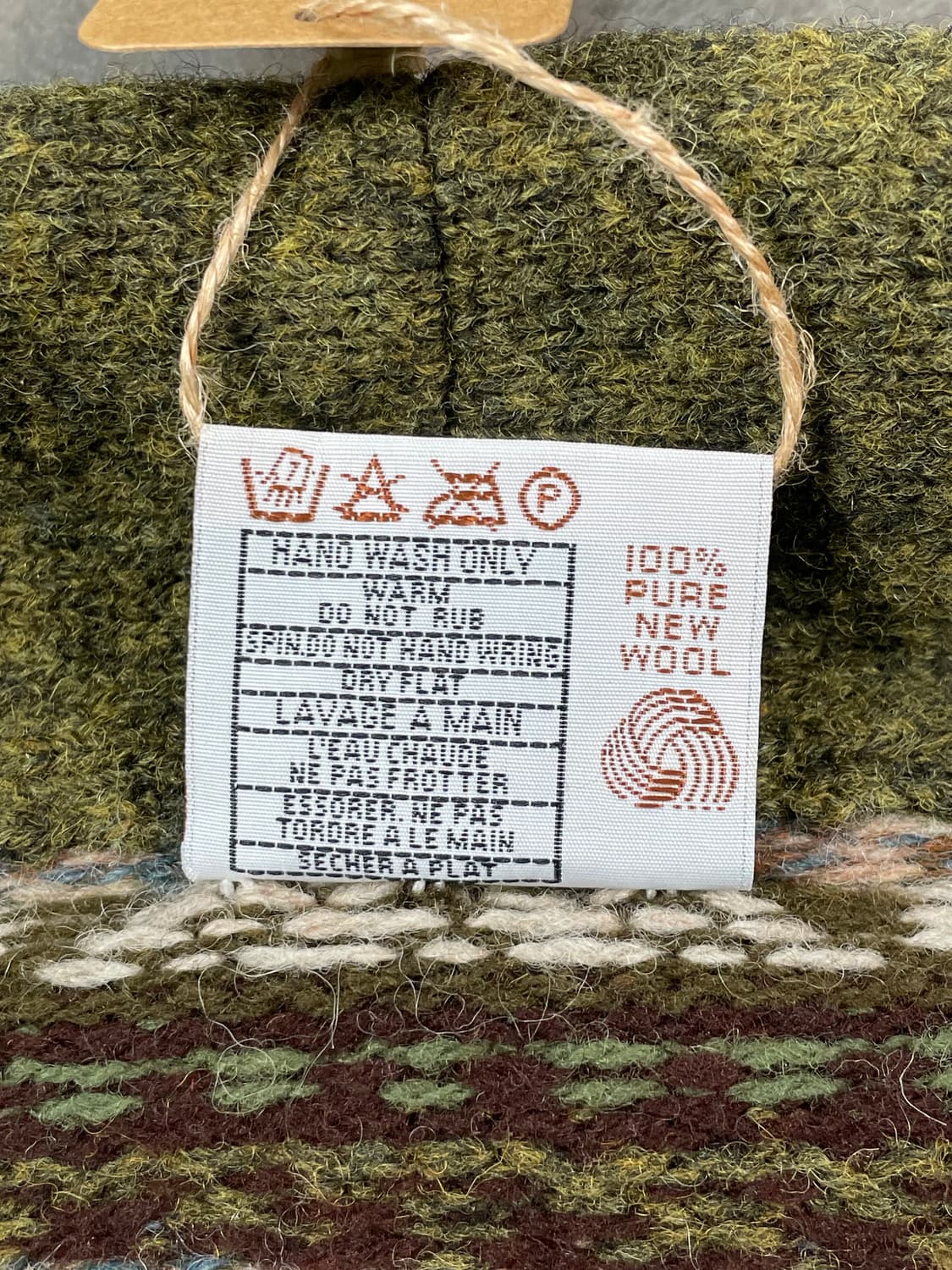 빈티지 페어아일 니트 가디건 상품이미지7