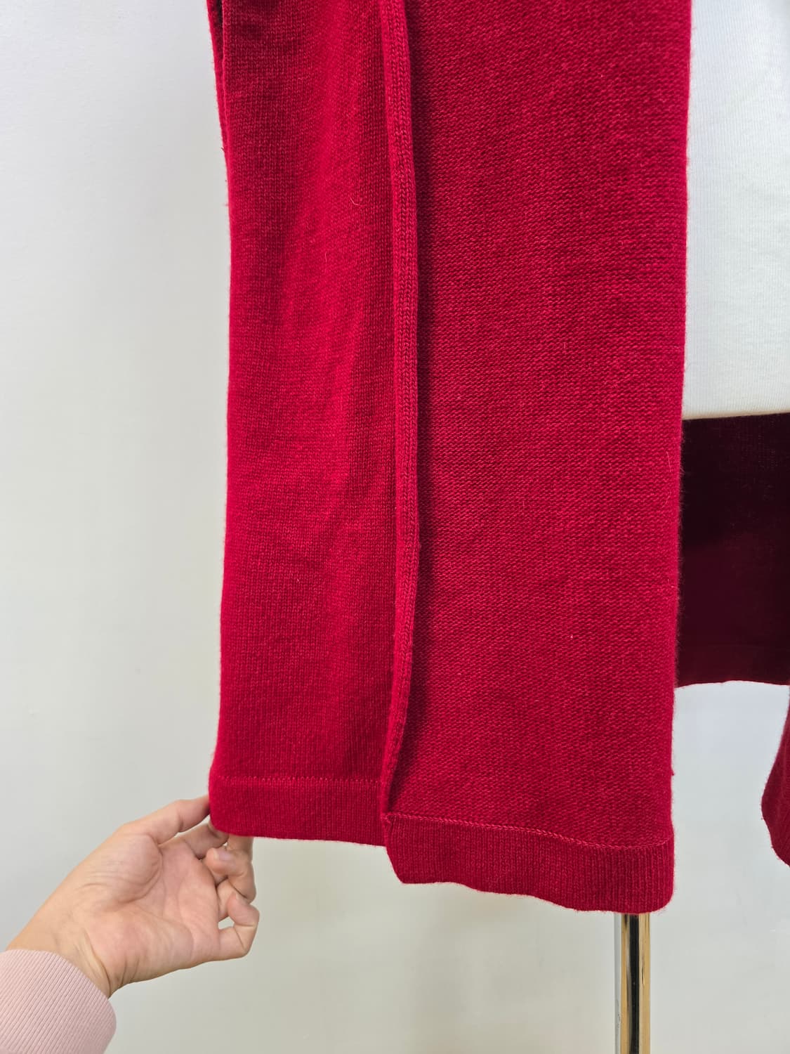 비꼴리끄 숄카라 캐시미어 블렌딩 루즈핏 울 베스트 상품이미지6