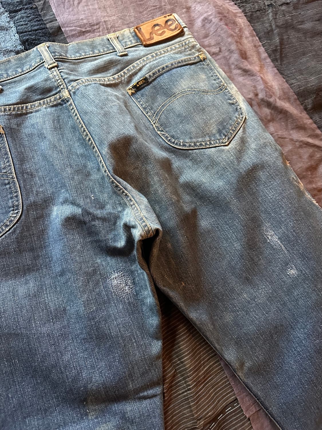 70s USA LEE 빈티지 리 카우보이컷 데님 팬츠 상품이미지7