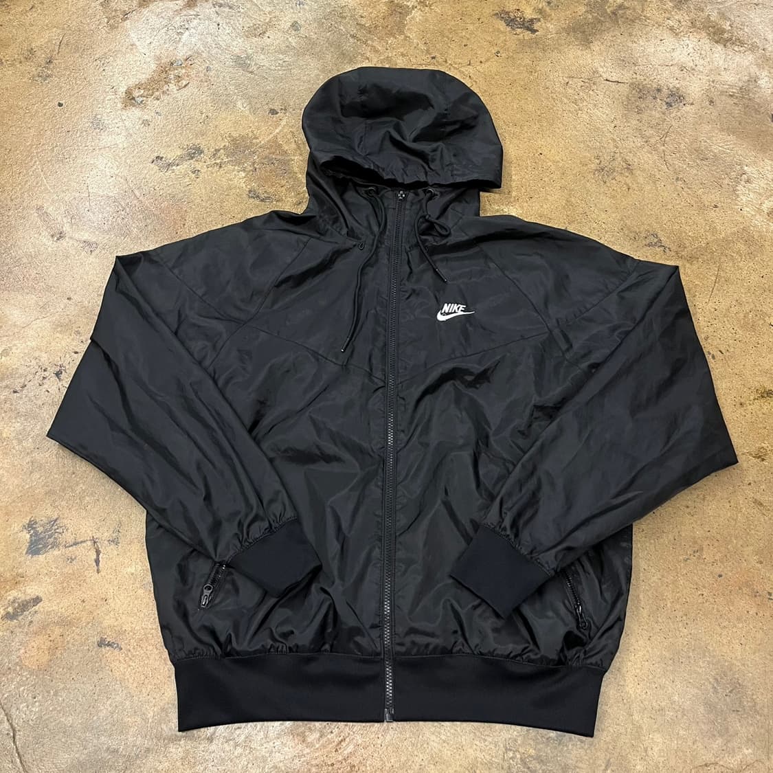 [정품/M] 나이키 블랙 바람막이 후드집업 b17 상품이미지3